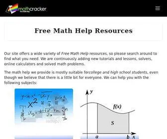 Mathcracker.com(Free Math Help) Screenshot