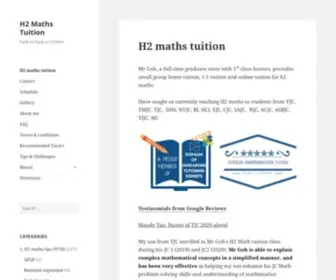 Mathdistinction.com(Face to Face or Online) Screenshot