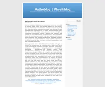 Mathe-Garten.de(Matheblog) Screenshot