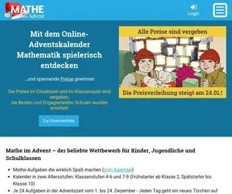 Mathe-IM-Advent.de(Mathe im advent 2022) Screenshot