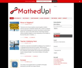Mathedup.co.uk(FOR YOUR MATHS TEACHING AND LEARNING NEEDS) Screenshot