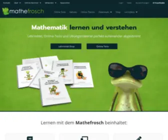 Mathefrosch.com(Mathematik lernen) Screenshot