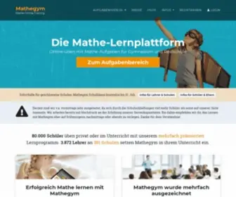 Mathegym.de(Mathe Lernplattform) Screenshot