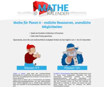 Mathekalender.de(Die Mathe) Screenshot