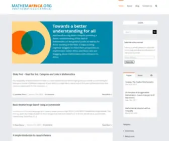 Mathemafrica.org(All about maths in Africa) Screenshot
