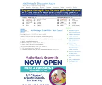 Mathemagis.com(MatheMagis Singapore Maths) Screenshot