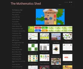 Mathematicshed.com(The Mathematics Shed) Screenshot
