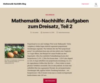 Mathematik-Nachhilfe-Blog.de(Mathematik Nachhilfe Blog) Screenshot
