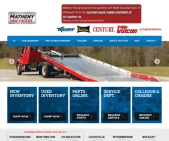 Mathenytowtrucks.com(Matheny Tow Trucks) Screenshot