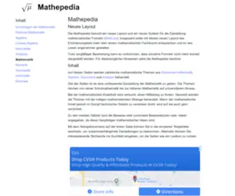 Mathepedia.de(Mathepedia) Screenshot
