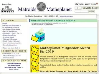 Matheplanet.com(Matroid matheplanet) Screenshot