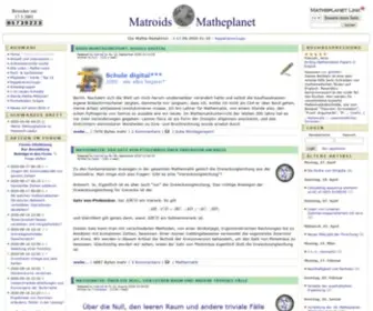 Matheplanet.de(Matroids Matheplanet) Screenshot