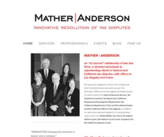 Matheranderson.com(MATHER ANDERSON) Screenshot