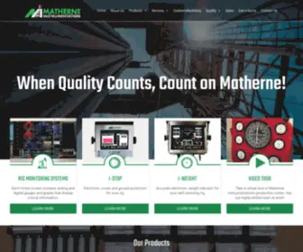 Matherneis.com(Matherne Instrumentation) Screenshot