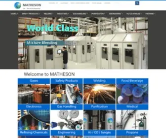 Mathesongas.com(MATHESON) Screenshot