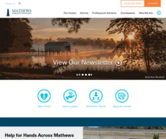 Mathewscf.org(Mathews Community Foundarion) Screenshot