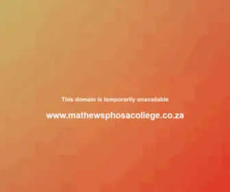 Mathewsphosacollege.co.za(Mathews Phosa College) Screenshot