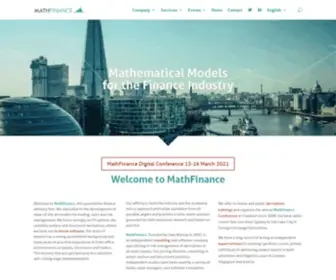 Mathfinance.com(Homepage) Screenshot