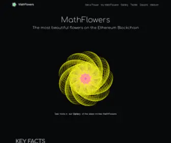 Mathflowers.art(The most beautiful flowers on the Ethereum Blockchain as NFT art) Screenshot