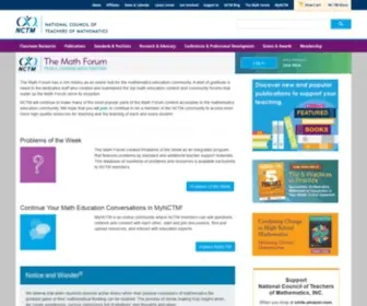 Mathforum.org(The Math Forum) Screenshot