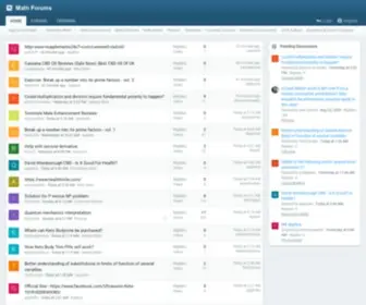 Mathforums.com(Math, Engineering, Physics, Chemistry) Screenshot