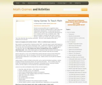 Mathgamesandactivities.com(Math Games and Activities) Screenshot