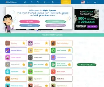 Mathgames.com(Math Games) Screenshot