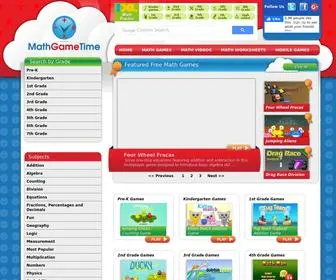 Mathgametime.com(Math Game Time) Screenshot