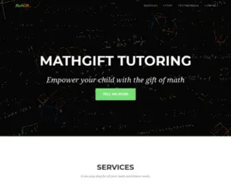 Mathgift.com(MathGift Tutoring Services) Screenshot