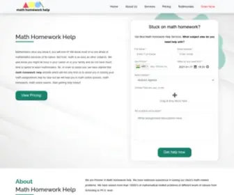 Mathhomework.help(Get Best Math Homework Help Online) Screenshot