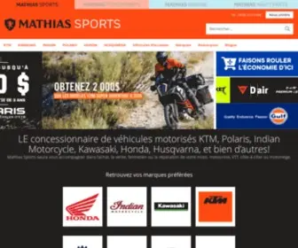 Mathiasmarinesports.com(Concessionnaire KTM) Screenshot