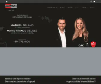 Mathieubeland.com(Courtier Immobilier Laval et Rive) Screenshot