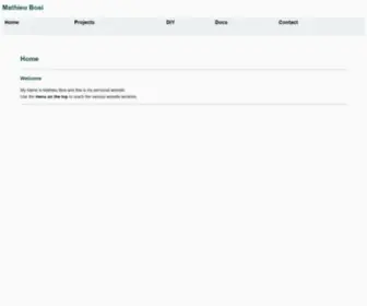 Mathieubosi.com(Mathieu Bosi) Screenshot