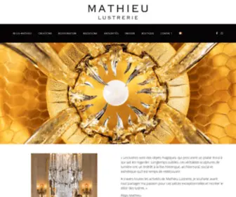 Mathieulustrerie.com(Mathieu Lustrerie) Screenshot