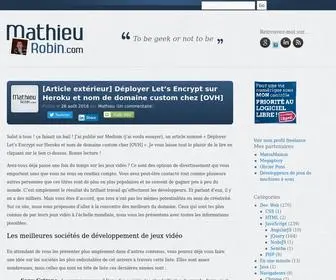 Mathieurobin.com(Infos) Screenshot