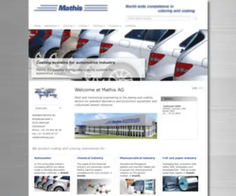 Mathisag.com(Mathis AG) Screenshot