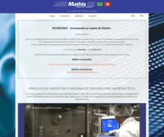 Mathis.com.br(Indústria Têxtil / Couro) Screenshot