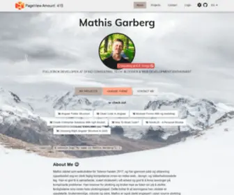 Mathisgarberg.no(Mathis Garberg) Screenshot