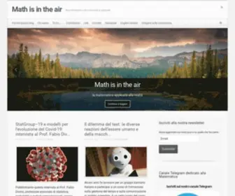 Mathisintheair.org(Blog dedicato al divulgazione della matematica applicata) Screenshot