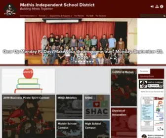 Mathisisd.org(Mathis Independent School District) Screenshot