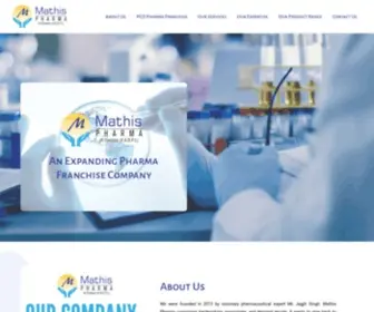 Mathispharma.com(PCD Pharma Franchise Company) Screenshot