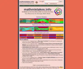 Mathmistakes.info(Mathmistakes info) Screenshot