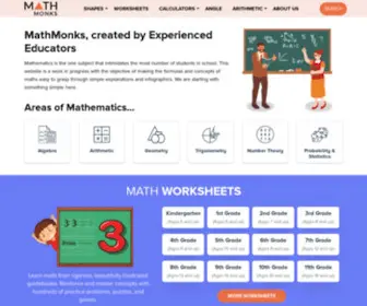 Mathmonks.com(Math Monks) Screenshot