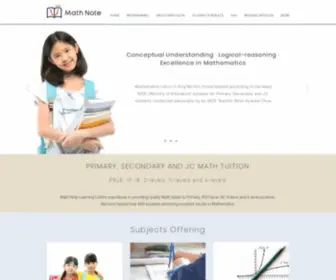 Mathnote.sg(Math Note Tuition Centre) Screenshot