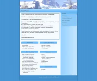 Mathonnet.com(Généalogie) Screenshot