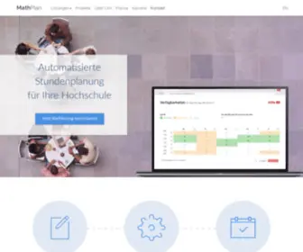 Mathplan.de(Automatisierte Stundenplanung für Ihre Hochschule) Screenshot
