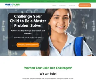 Mathplusacademy.com(Math Plus Academy) Screenshot