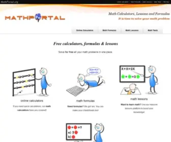 Mathportal.org(Free math calculators) Screenshot