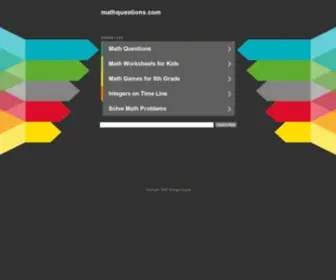 Mathquestions.com(Mathquestions) Screenshot
