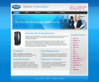 Mathrutech.com(Mathru technologies) Screenshot